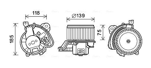 AVA QUALITY COOLING vidaus pūtiklis FT8433